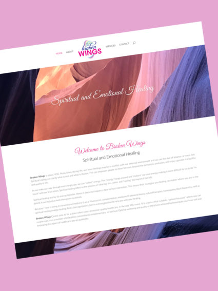 Broken Wings Website Design