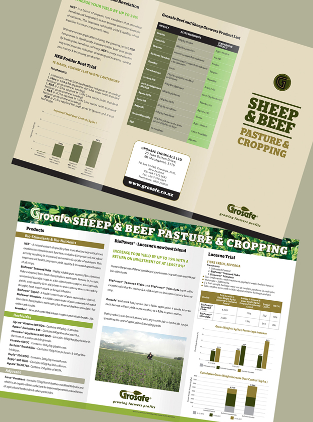 Grosafe Sheep & Beef pasture flyer