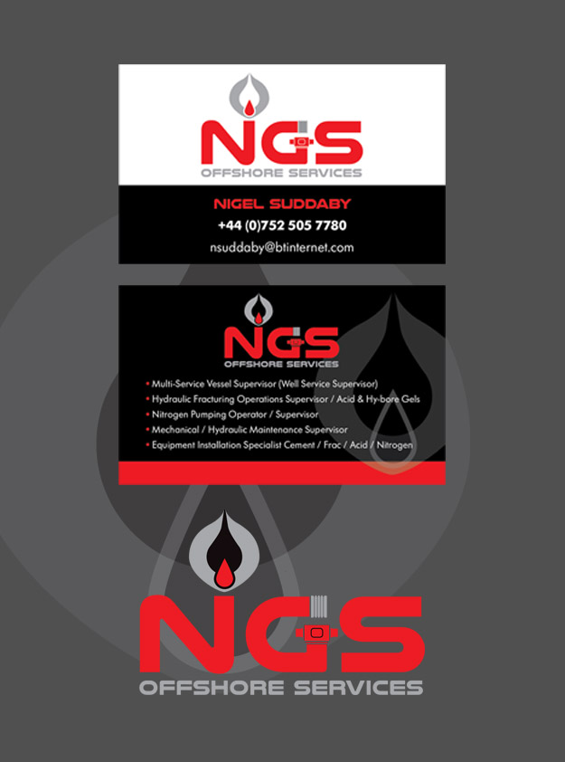 NGS Offshore Services Logo & Business Card