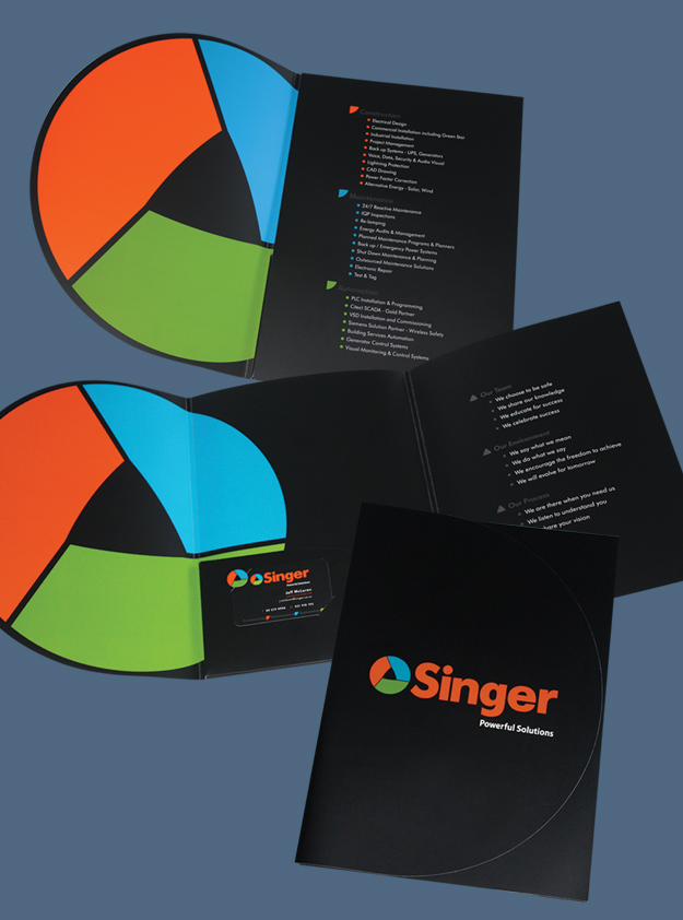 Singer Presentation Folder